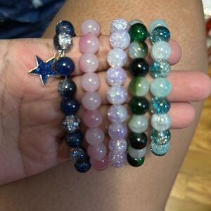 5 random bracelets